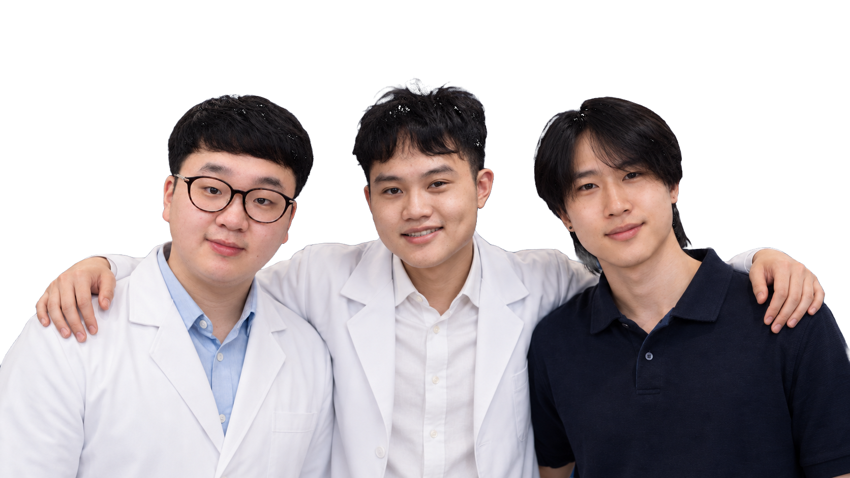 ทีมผู้ก่อตั้ง vein: นพ. ณัฐกร, นพ. อรุษ และกุศลิน จากซ้ายไปขวา